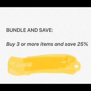Bundle 3 items and save 25%